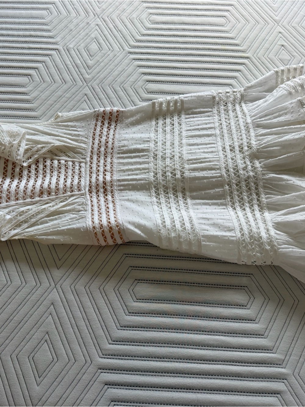 Zimmermann White Eyelet Lace Midi Dress